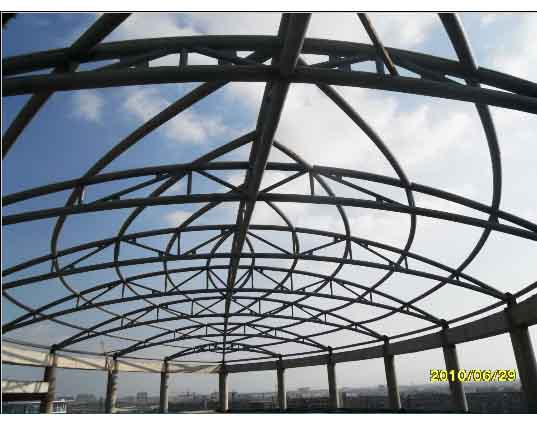 井冈山中煤朔州宾馆管桁架工程